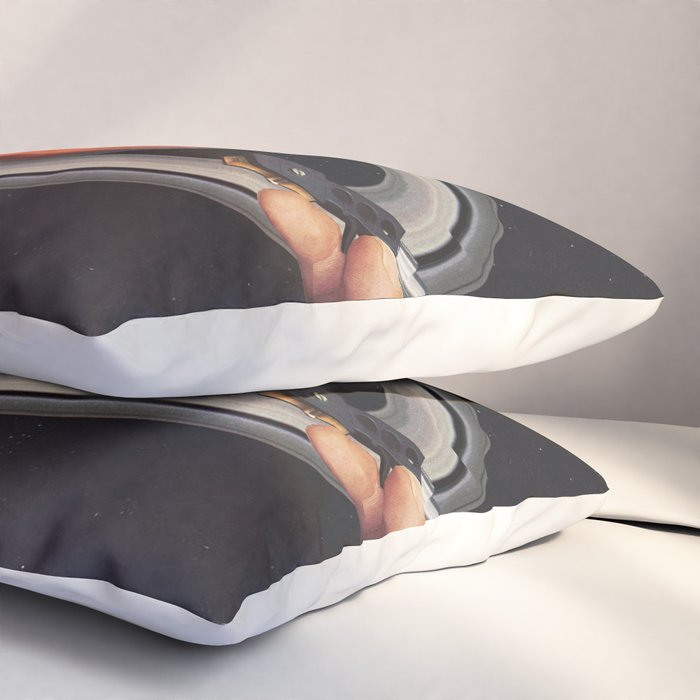 Galactic DJ - Vinyl Saturn Turntable Pillow Sham Gallery Image 3