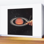 Galactic DJ - Vinyl Saturn Turntable Wall Mural Gallery Image 2