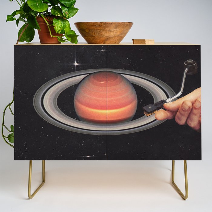 Galactic DJ - Vinyl Saturn Turntable Credenza Gallery Image 1