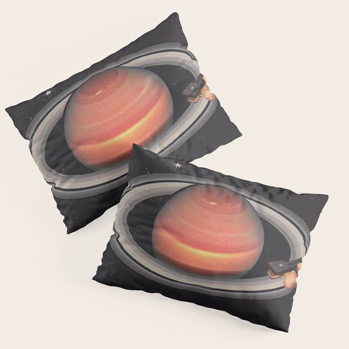 Galactic DJ - Vinyl Saturn Turntable Pillow Sham Gallery Image 3