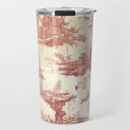 Antique 18th Century Chinoiserie Pagoda Toile de Jouy Travel Mug Gallery Image 1