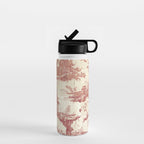 Antique 18th Century Chinoiserie Pagoda Toile de Jouy Water Bottle Gallery Image 1