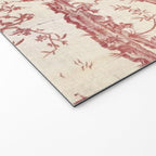 Antique 18th Century Chinoiserie Pagoda Toile de Jouy Welcome Mat Gallery Image 2