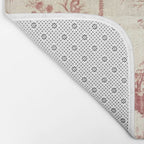 Antique 18th Century Chinoiserie Pagoda Toile de Jouy Bath Mat Gallery Image 2