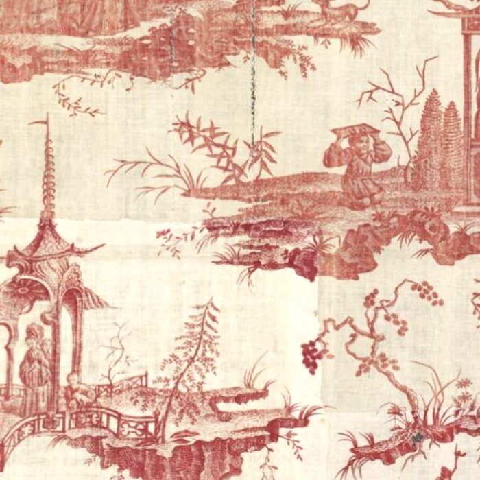 Antique 18th Century Chinoiserie Pagoda Toile de Jouy Coffee Mug Gallery Image 2