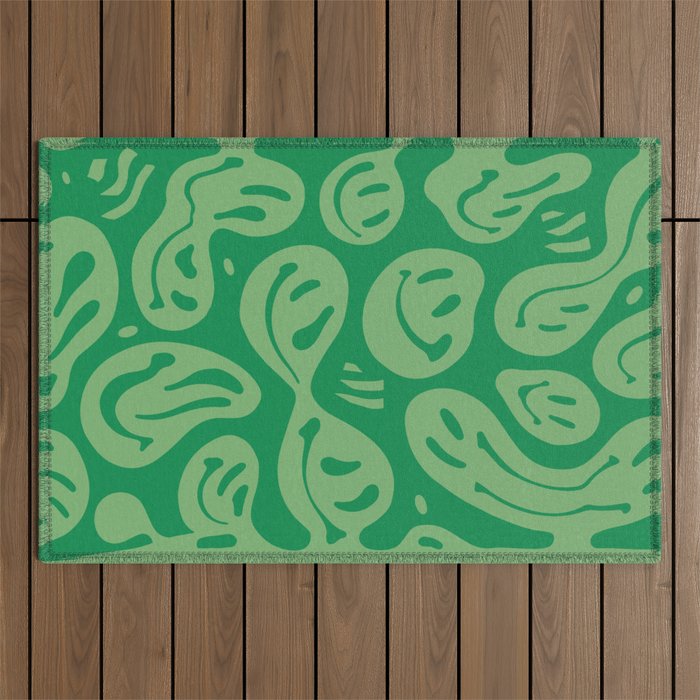 Money Green Melted Happiness Outdoor Rug Gallery Image 1