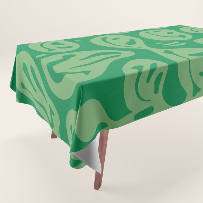 Money Green Melted Happiness Tablecloth Gallery Image 1