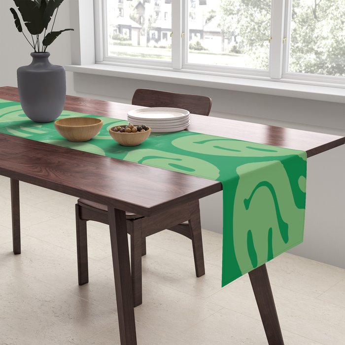 Money Green Melted Happiness Table Runner Gallery Image 2