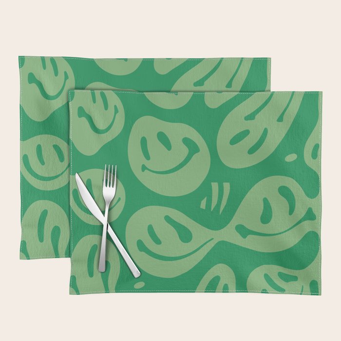 Money Green Melted Happiness Placemat Gallery Image 1