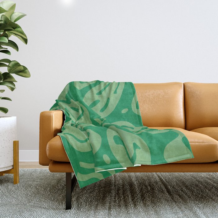 Money Green Melted Happiness Throw Blanket Gallery Image 1