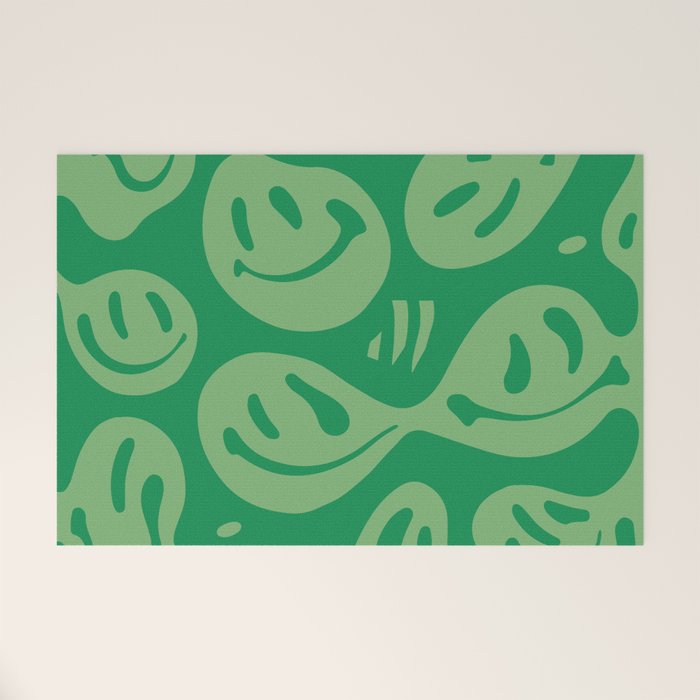 Money Green Melted Happiness Welcome Mat Gallery Image 1