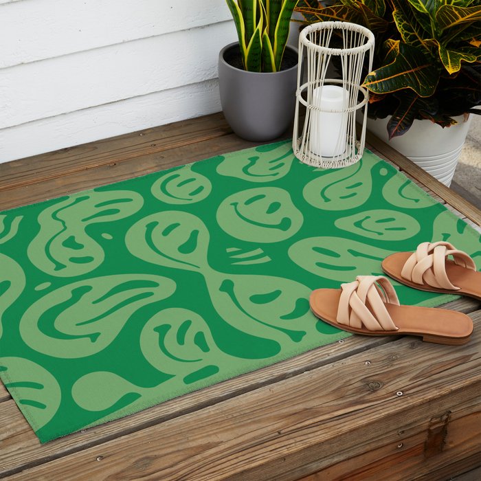 Money Green Melted Happiness Outdoor Rug Gallery Image 2
