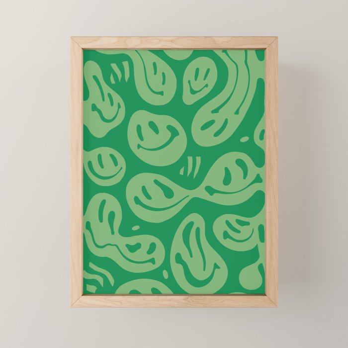 Money Green Melted Happiness Mini Art Print Gallery Image 1