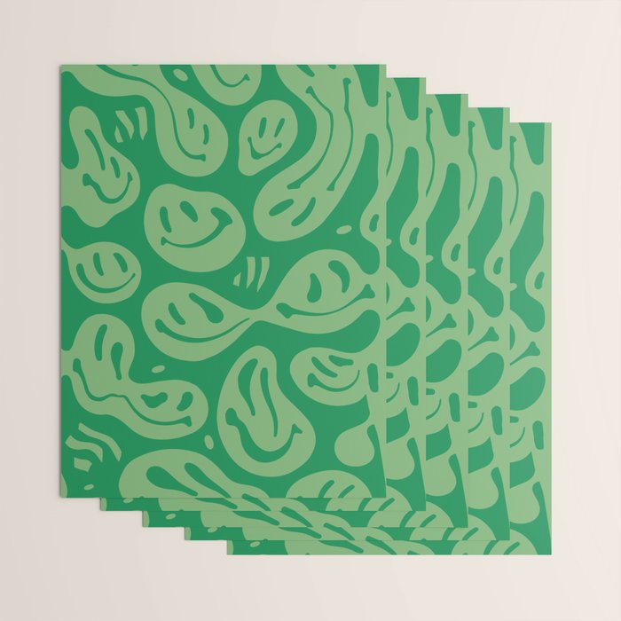 Money Green Melted Happiness Wrapping Paper Gallery Image 3