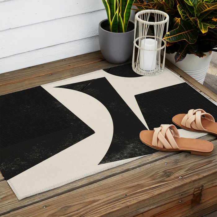 Modern Shape 04 Outdoor Rug Gallery Image 2
