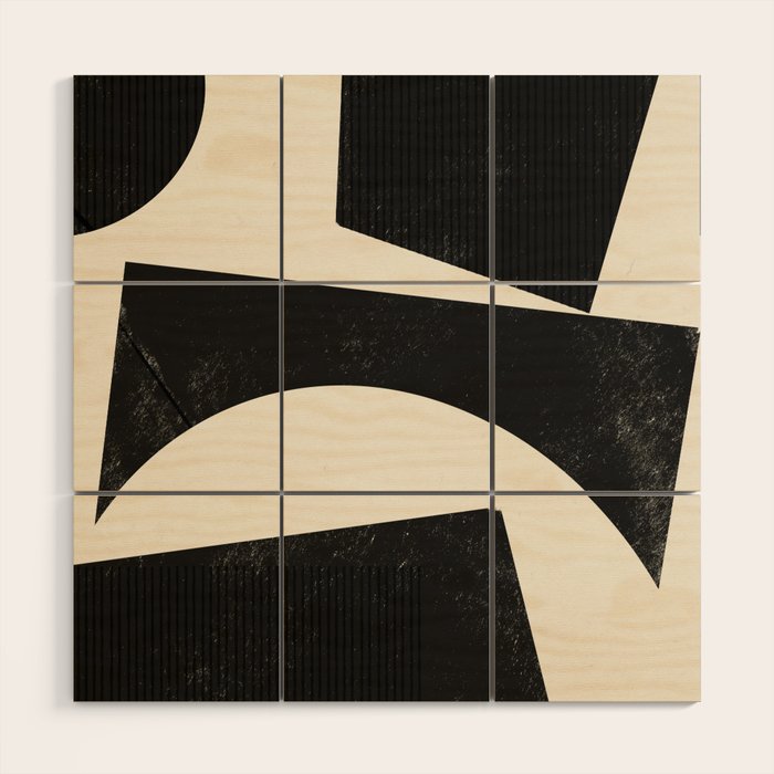 Modern Shape 04 Wood Wall Art Gallery Image 1