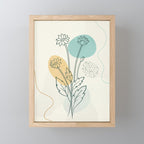 Little Line Flowers Mini Art Print Gallery Image 1