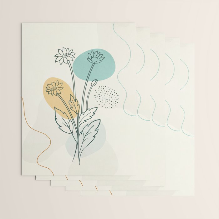 Little Line Flowers Wrapping Paper Gallery Image 3