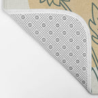 Little Line Flowers Bath Mat Gallery Image 2