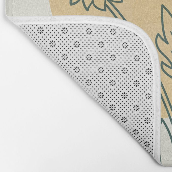 Little Line Flowers Bath Mat Gallery Image 2