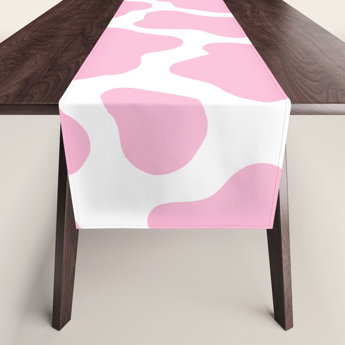 Pink Cow Print Table Runner Gallery Image 1
