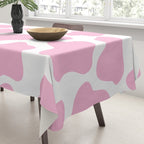 Pink Cow Print Tablecloth Gallery Image 3