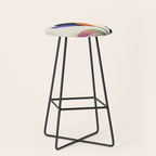 abstract whimsical flower minimal Stool Gallery Image 1