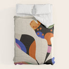 abstract whimsical flower minimal Comforter Gallery Image 6