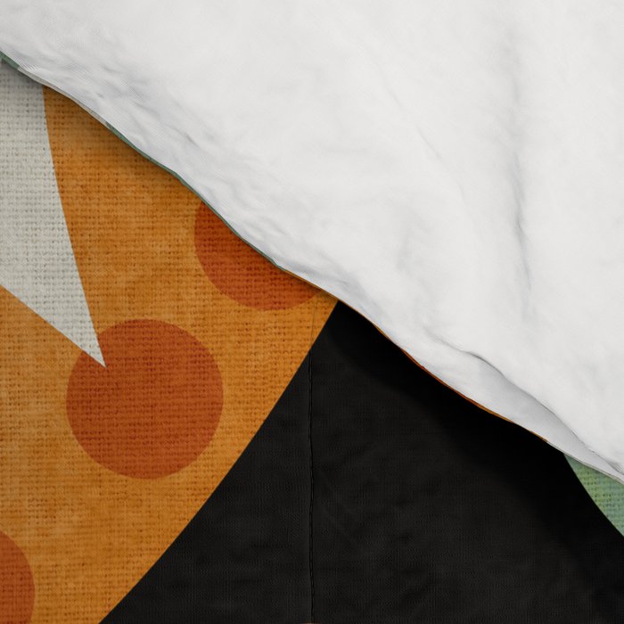 abstract whimsical flower minimal Comforter Gallery Image 4