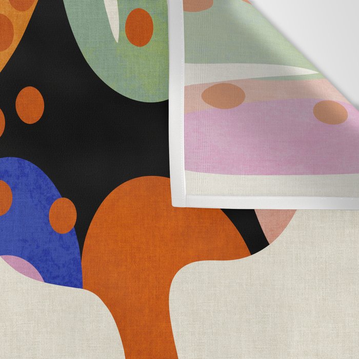 abstract whimsical flower minimal Wall Tapestry Gallery Image 3