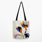 abstract whimsical flower minimal Tote Bag Gallery Image 2