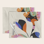 abstract whimsical flower minimal Placemat Gallery Image 1