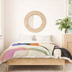 abstract whimsical flower minimal Duvet Cover Gallery Image 3