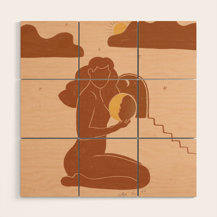 Holding The sun Wood Wall Art Gallery Image 1