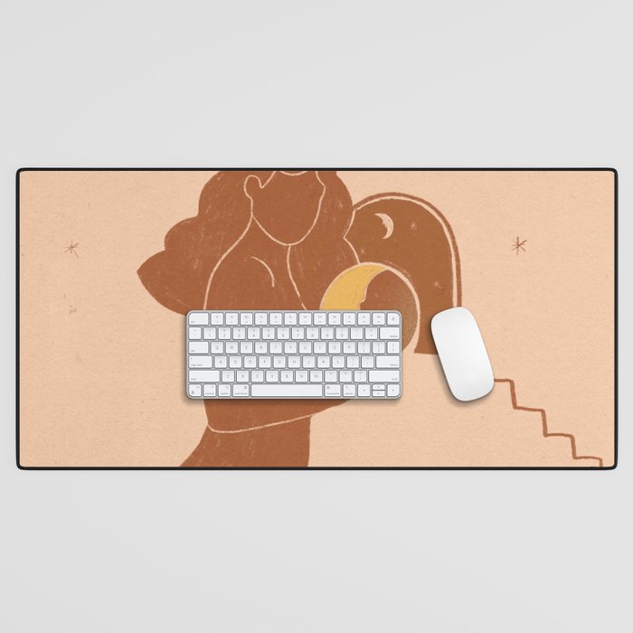 Holding The sun Desk Mat Gallery Image 1