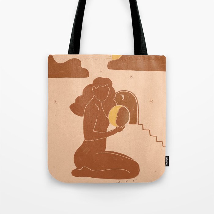 Holding The sun Tote Bag Gallery Image 1