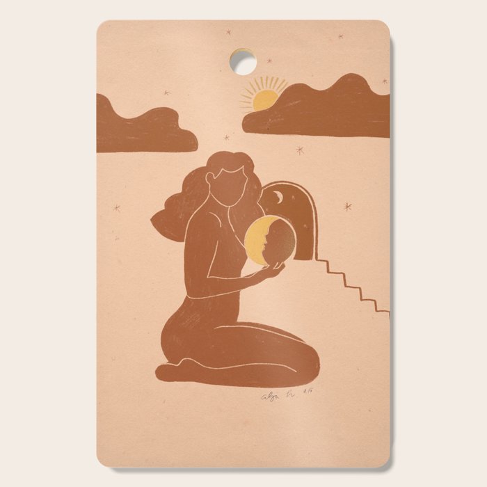 Holding The sun Cutting Board Gallery Image 1