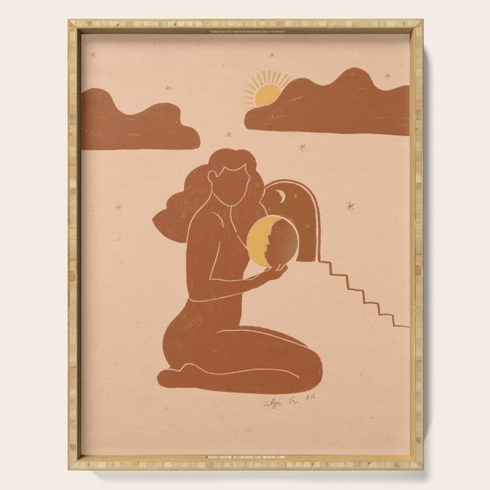 Holding The sun Serving Tray Gallery Image 1