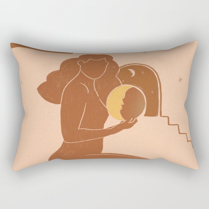 Holding The sun Rectangular Pillow Gallery Image 2