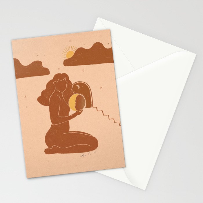 Holding The sun Stationery Card Gallery Image 2