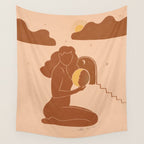 Holding The sun Wall Tapestry Gallery Image 4