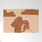 Holding The sun Welcome Mat Gallery Image 1