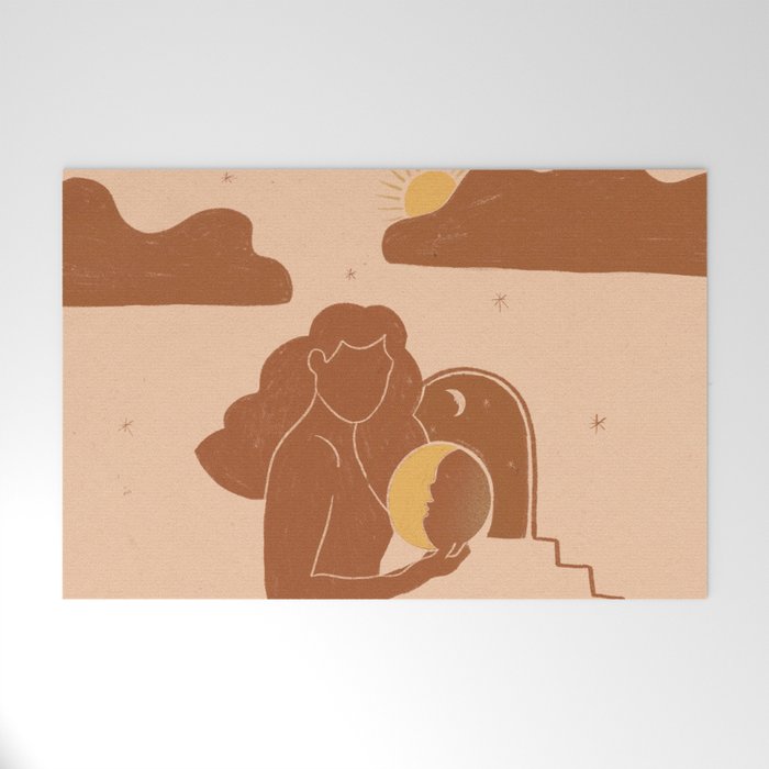 Holding The sun Welcome Mat Gallery Image 1