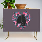 I Heart Cats and Flowers Credenza Gallery Image 1