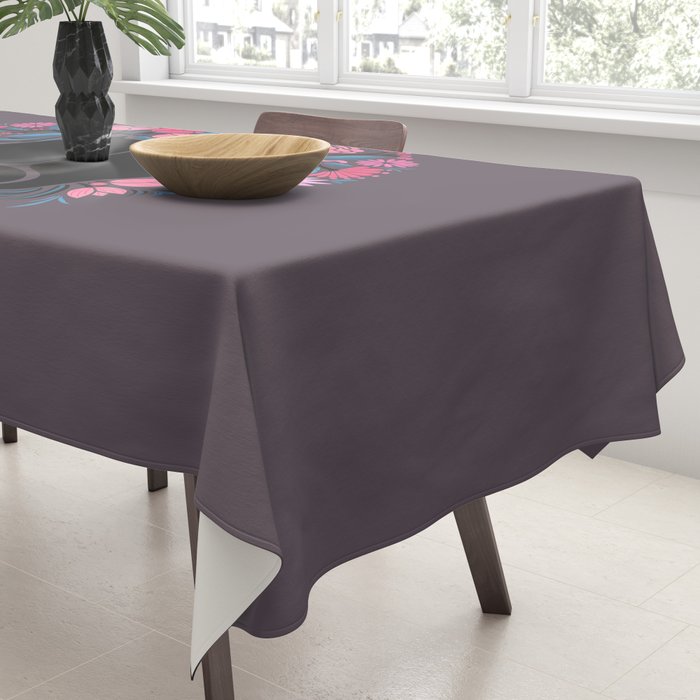 I Heart Cats and Flowers Tablecloth Gallery Image 3