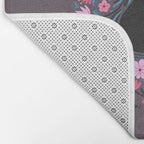 I Heart Cats and Flowers Bath Mat Gallery Image 2