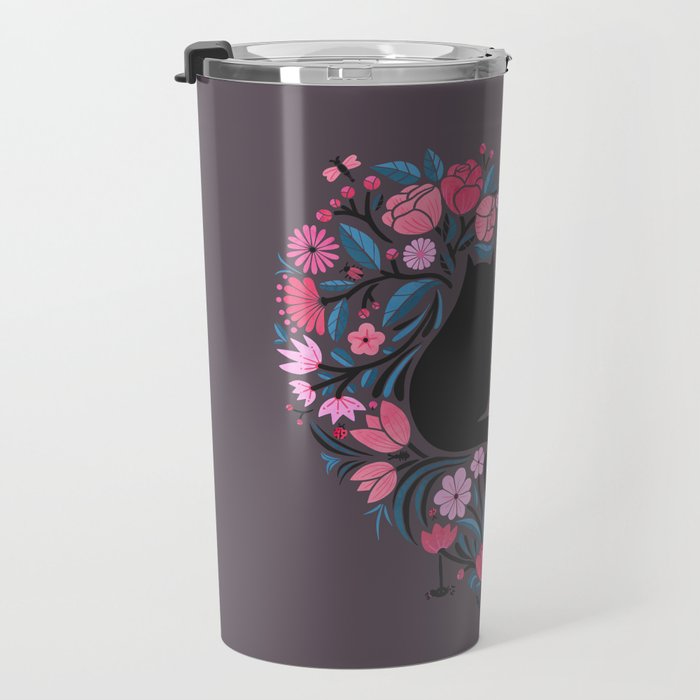 I Heart Cats and Flowers Travel Mug Gallery Image 3