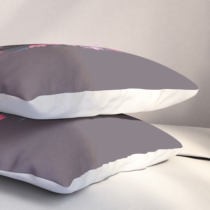 I Heart Cats and Flowers Pillow Sham Gallery Image 3
