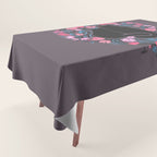 I Heart Cats and Flowers Tablecloth Gallery Image 1