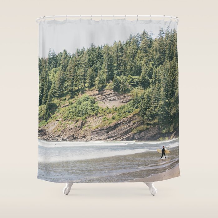 West Coast Surfer Shower Curtain Gallery Image 1